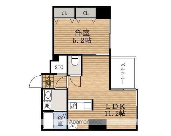 イースOTEDORI (1LDK/3階)の間取り写真
