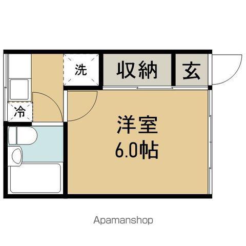 コーポ門脇B(1K/2階)の間取り写真