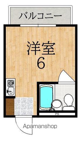 青葉ロイヤルハイツ(ワンルーム/1階)の間取り写真