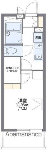 レオパレスルーチェⅢ(1K/1階)の間取り写真