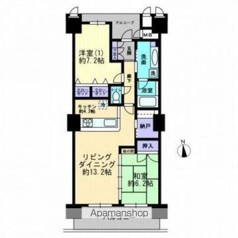 ザ・レジデンス丸亀町グリーン(2LDK/11階)の間取り写真