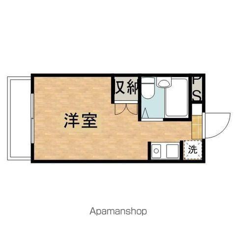 メゾンドサンベール(ワンルーム/2階)の間取り写真