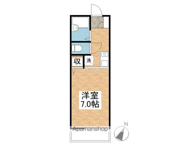 シンエイ・ハイツ(1K/2階)の間取り写真