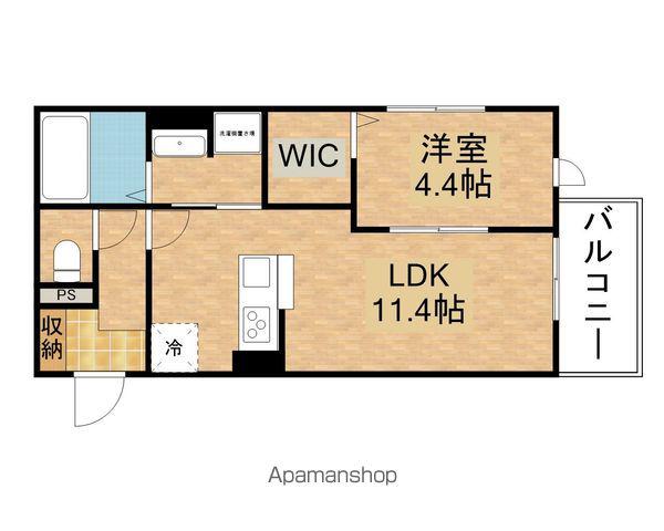 STELLA(1LDK/2階)の間取り写真