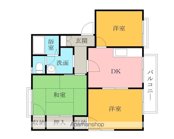 ファミールハイツフクダ(3DK/1階)の間取り写真