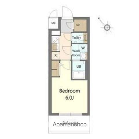 S-RESIDENCE野並駅前BROAD(1K/11階)の間取り写真