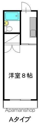 チロルハイツ(1K/2階)の間取り写真