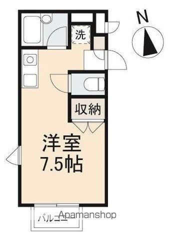 IFMARE(ワンルーム/1階)の間取り写真