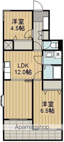ソレイユアヴリル(2LDK/2階)の間取り写真