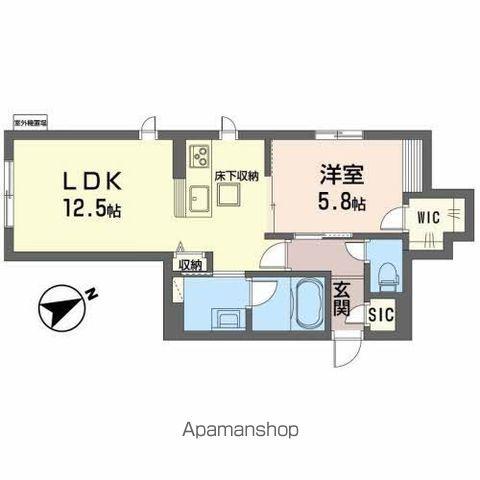 K.クレール(1LDK/1階)の間取り写真