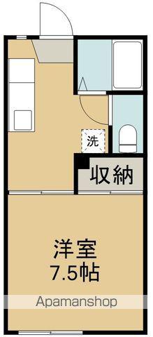 ヤマサンプラザ(1K/1階)の間取り写真