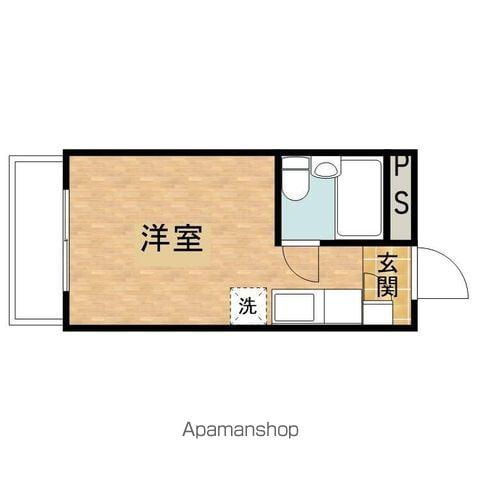 マリオン八王子2(ワンルーム/4階)の間取り写真