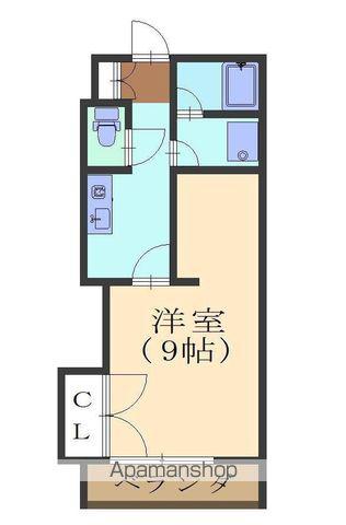 サテライトハイム(1K/1階)の間取り写真