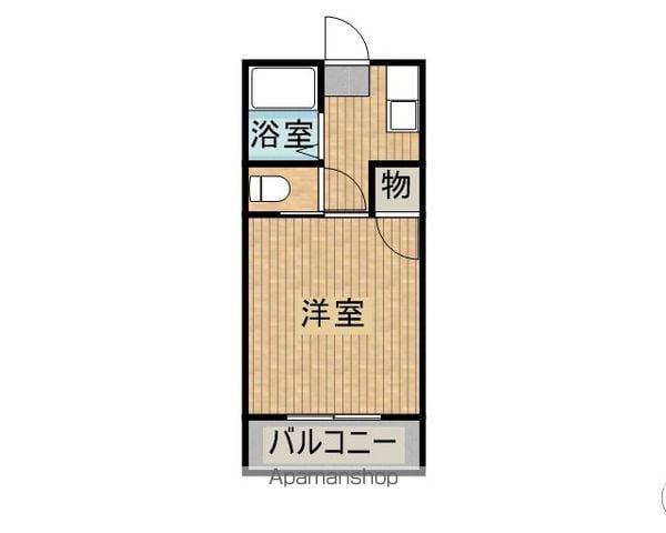 エレファントマンション8(1K/2階)の間取り写真