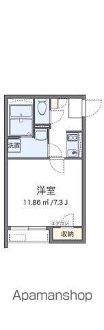 クレイノエルヴィータ東比恵(1K/2階)の間取り写真