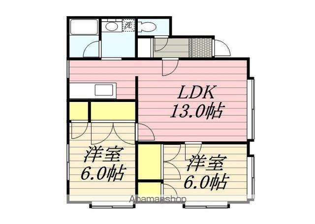 ソシアルトミイNO38(2LDK/1階)の間取り写真