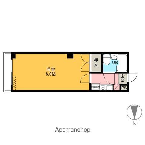 高野町ビル(1K/2階)の間取り写真
