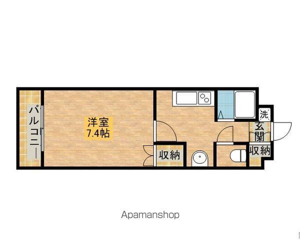 COZYCOURT野口(1K/2階)の間取り写真