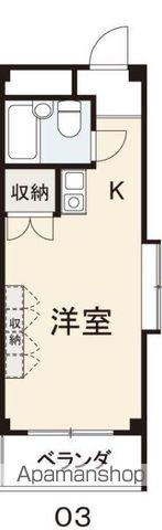 クリキマンション宮脇(ワンルーム/3階)の間取り写真