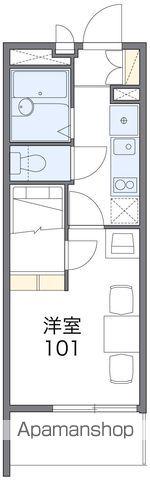 レオパレスグリーン一宮(1K/3階)の間取り写真