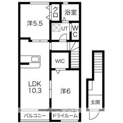 FELICE(2LDK/2階)の間取り写真