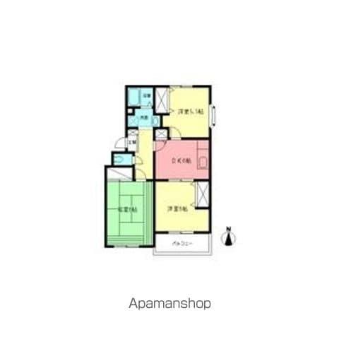 パストラルコートⅠ(3DK/3階)の間取り写真