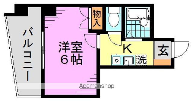 ロイヤルパレス高円寺(1K/2階)の間取り写真