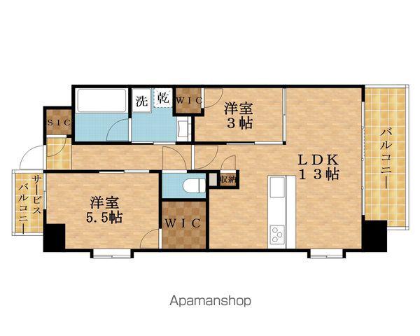 スプランディッド城東関目(2LDK/2階)の間取り写真