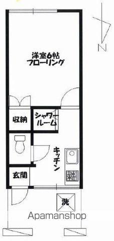 第一日暮里コーポ(1K/2階)の間取り写真