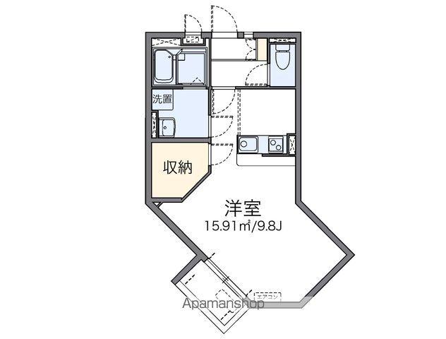 レオネクストくりの木(1K/1階)の間取り写真