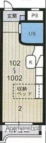 ラ・パルフェ・ド・コリエ(ワンルーム/3階)の間取り写真