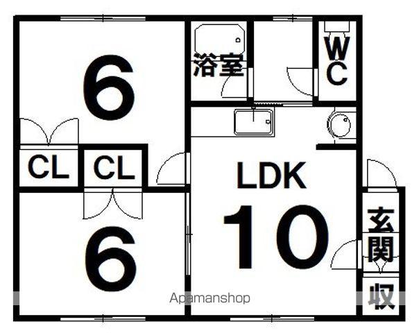 LEGEND (2LDK/1階)の間取り写真