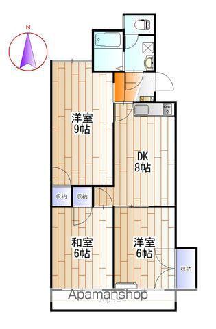 第二コーポ寿(3DK/1階)の間取り写真