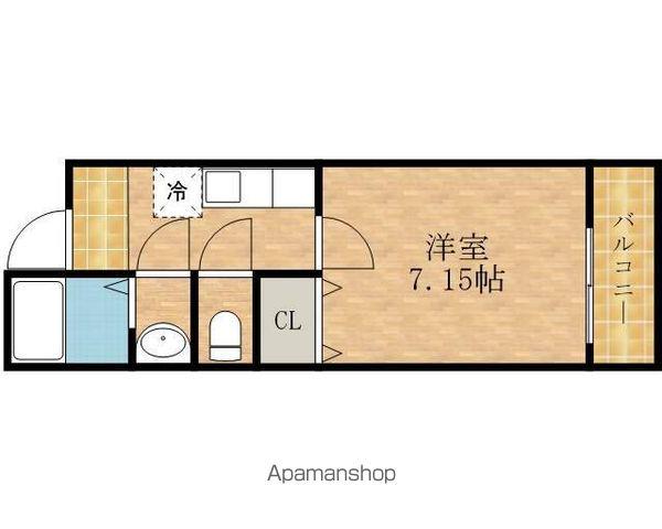 フジパレス下池田パセオ(1K/2階)の間取り写真