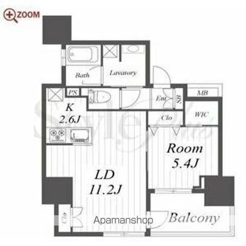 オープンレジデンシア名古屋栄(1LDK/10階)の間取り写真