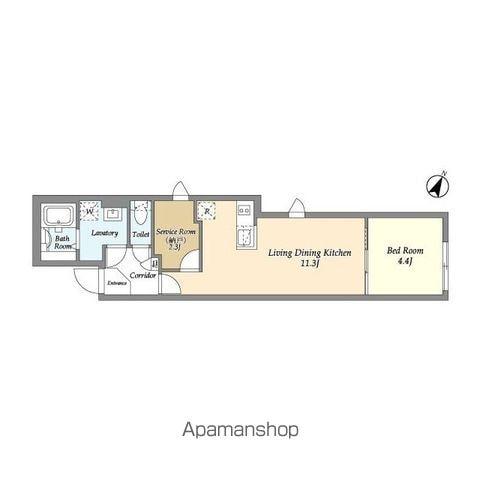タスキSMART新大塚Ⅲ(1SLDK/3階)の間取り写真