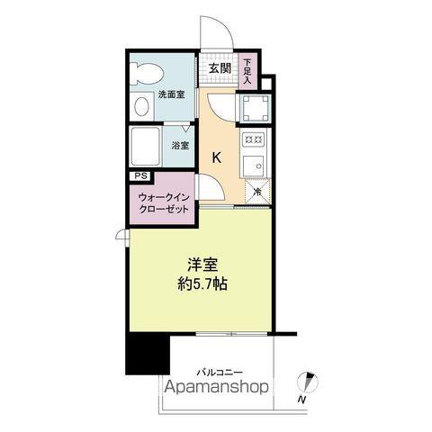 LIVE CASA県庁前(1K/11階)の間取り写真