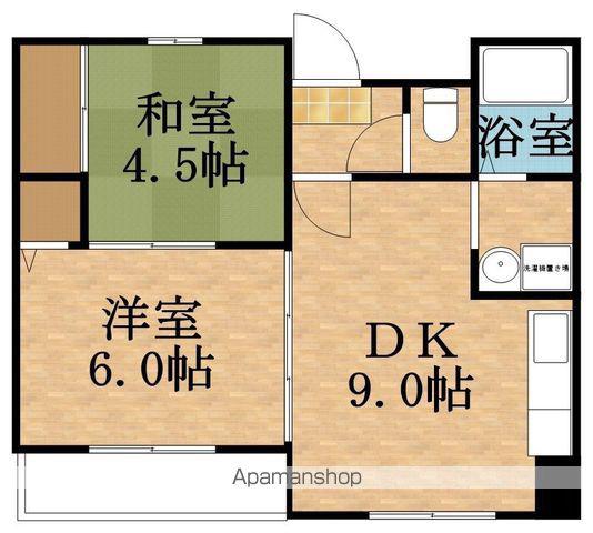 パラッツオ京橋(2DK/2階)の間取り写真