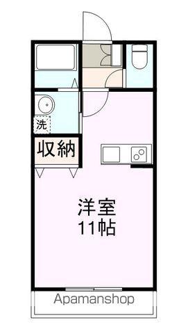 CAMELOT Ⅰ(ワンルーム/2階)の間取り写真