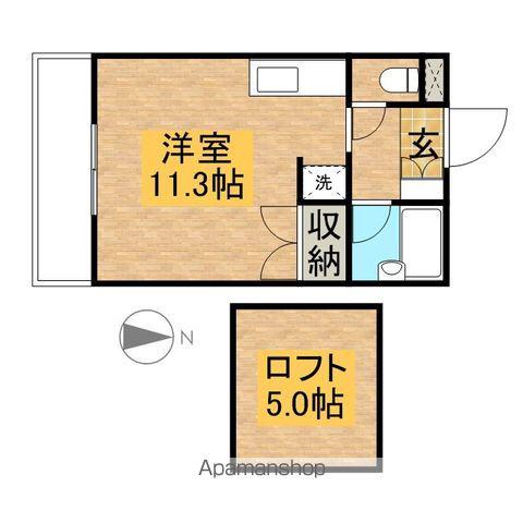 レ・リュミエール(ワンルーム/4階)の間取り写真