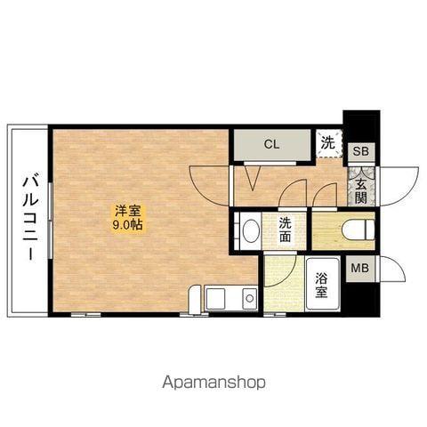 ロマネスク小笹第3(ワンルーム/2階)の間取り写真