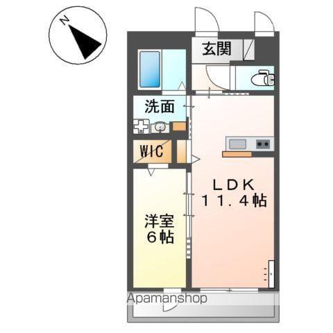 グランデ嘉右衛門(1LDK/2階)の間取り写真