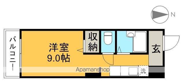 マーガレットパレス(ワンルーム/6階)の間取り写真