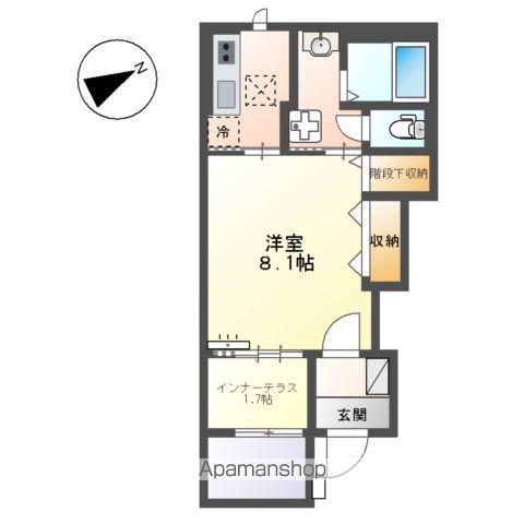 プラン デスポワール(1K/1階)の間取り写真