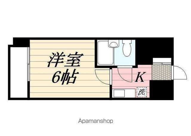 ラ・レジダンス・ド・グロワール(1K/5階)の間取り写真