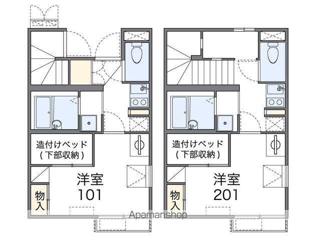 レオパレス幸玉(1K/2階)の間取り写真