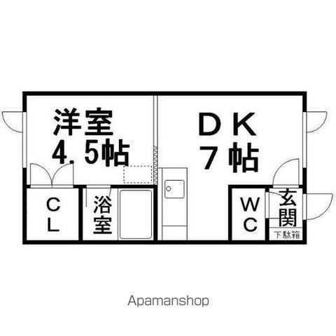 吉野ハイツ2(1DK/2階)の間取り写真