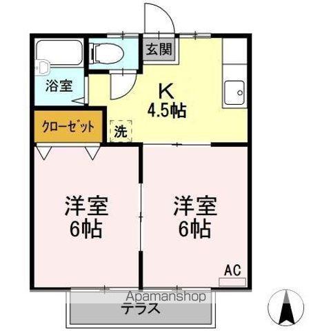 MEITENLYNX(2K/1階)の間取り写真