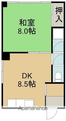 ハイツアスカ(1DK/1階)の間取り写真