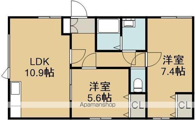 PASSION-Ⅰ(2LDK/7階)の間取り写真